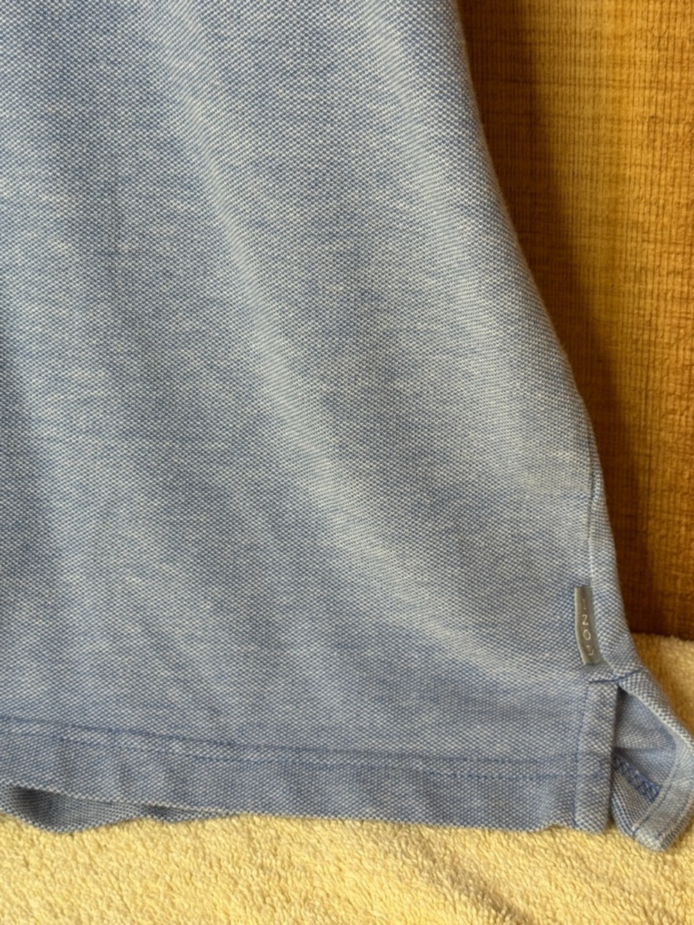 Izod Men's Heather Light Blue Polo - Picture 5 of 10